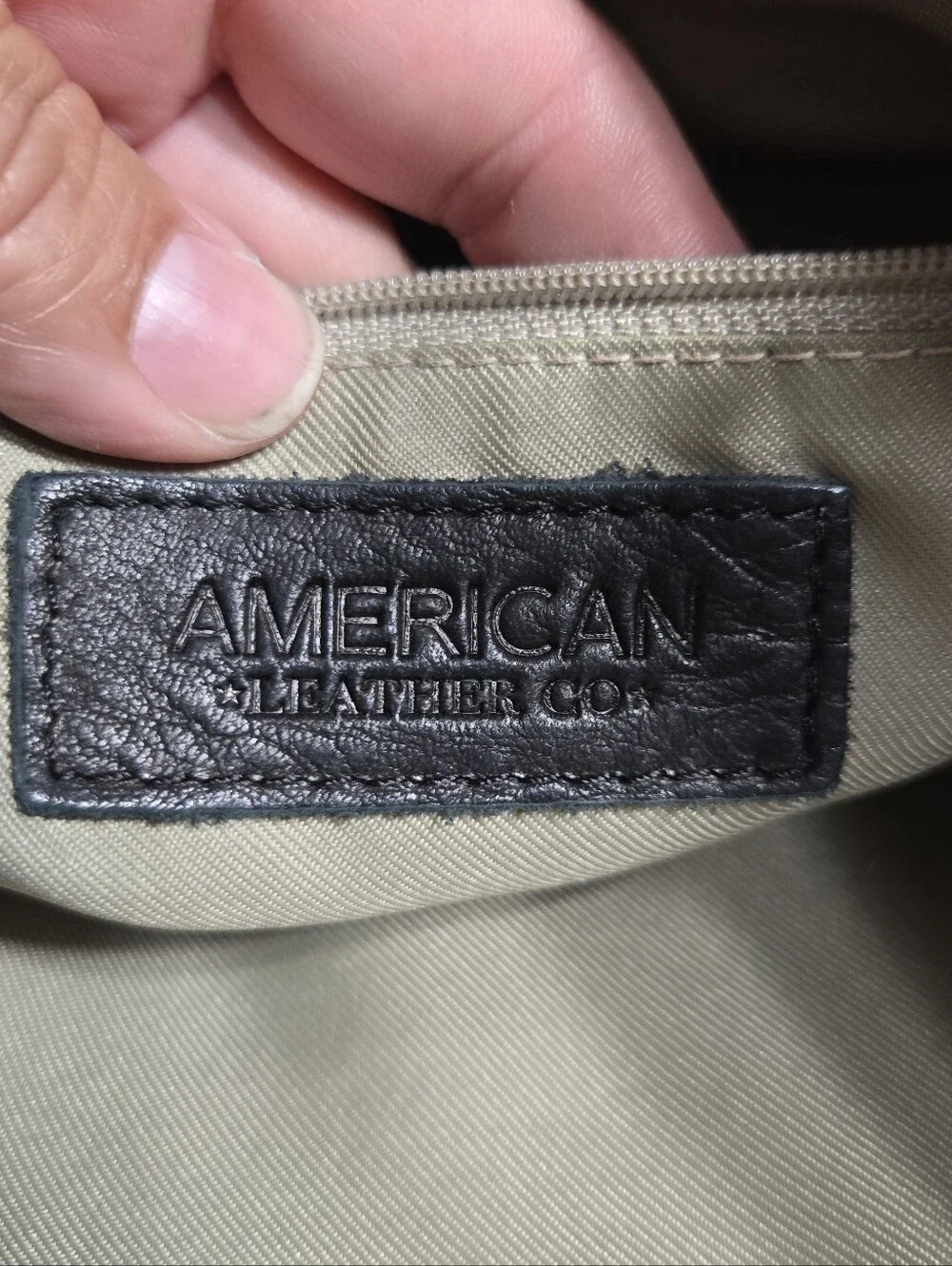 American Leather Co. Black Shoulder Bag